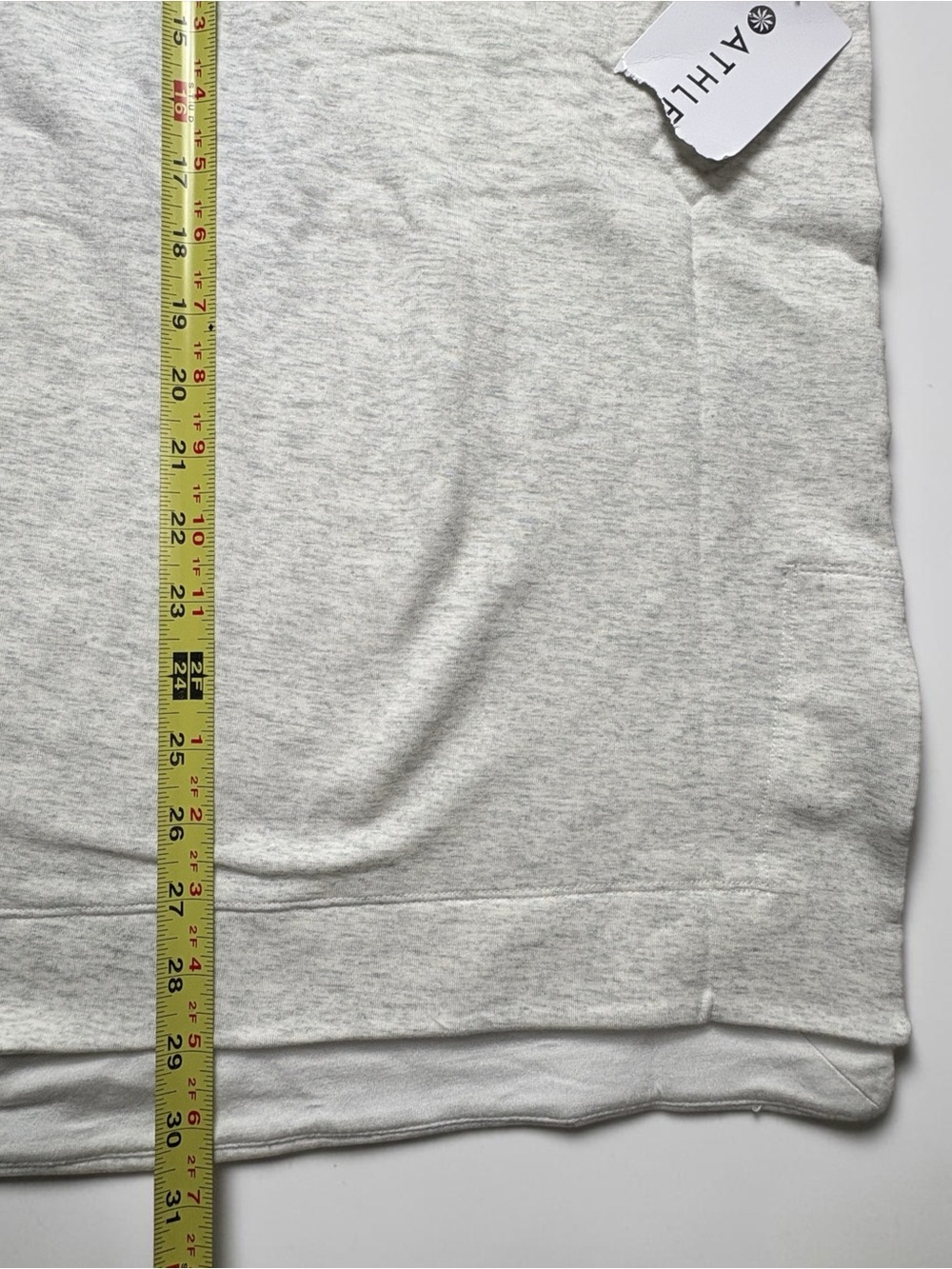 NWT ATHLETA Coaster Luxe Relaunch Sweatshirt 3X Light Gray Heather Pullover - Picture 7 of 12